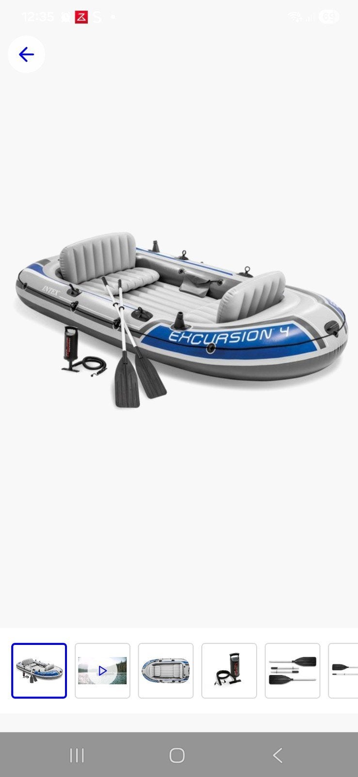 Intex excursion 4 compleet z.g.a.n., Ophalen