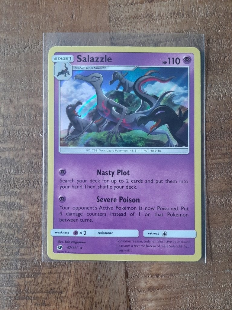 Salazzle #47, Holo Rare, Pokemon Crimson Invasion, Ophalen of Verzenden, Zo goed als nieuw, Losse kaart