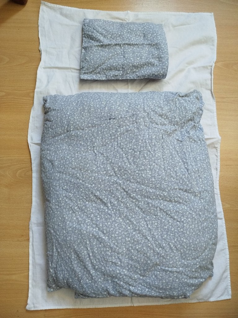 Vintage beddengoed voor poppenbedje, Ophalen of Verzenden, Gebruikt, Babypop
