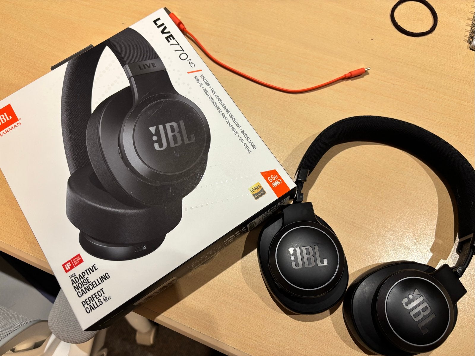 JBL Live 770NC Zwart, JBL, Bluetooth, Ophalen of Verzenden, Zo goed als nieuw