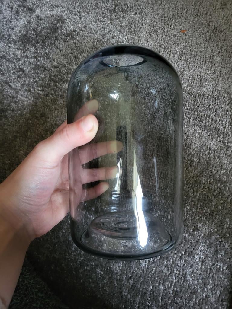 Rookglas Vaas - Stijlvol en Modern, Huis en Inrichting, Woonaccessoires | Vazen, Ophalen of Verzenden