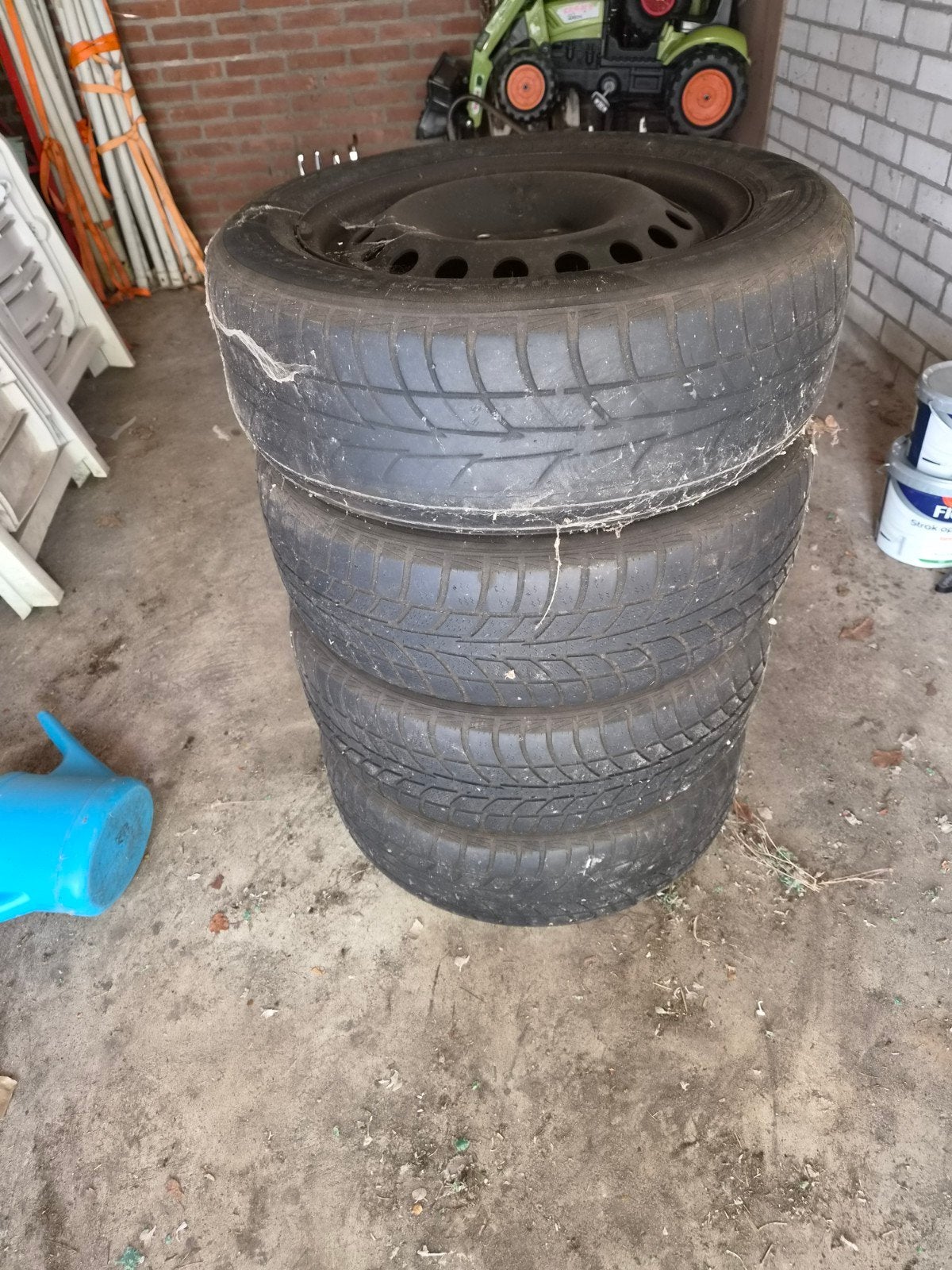 16 inch stalen velgen, Ophalen, Gebruikt, 16 inch, Banden en Velgen