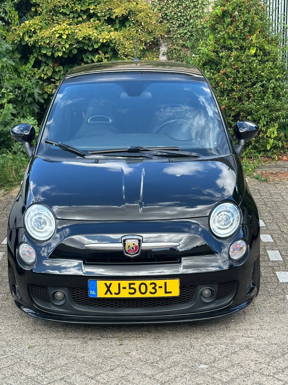 Fiat 500 T-jet abarth16v turismo airco panaromadak 161 pk, Auto's, Fiat, Leder, Particulier, 1368 cc, Geïmporteerd