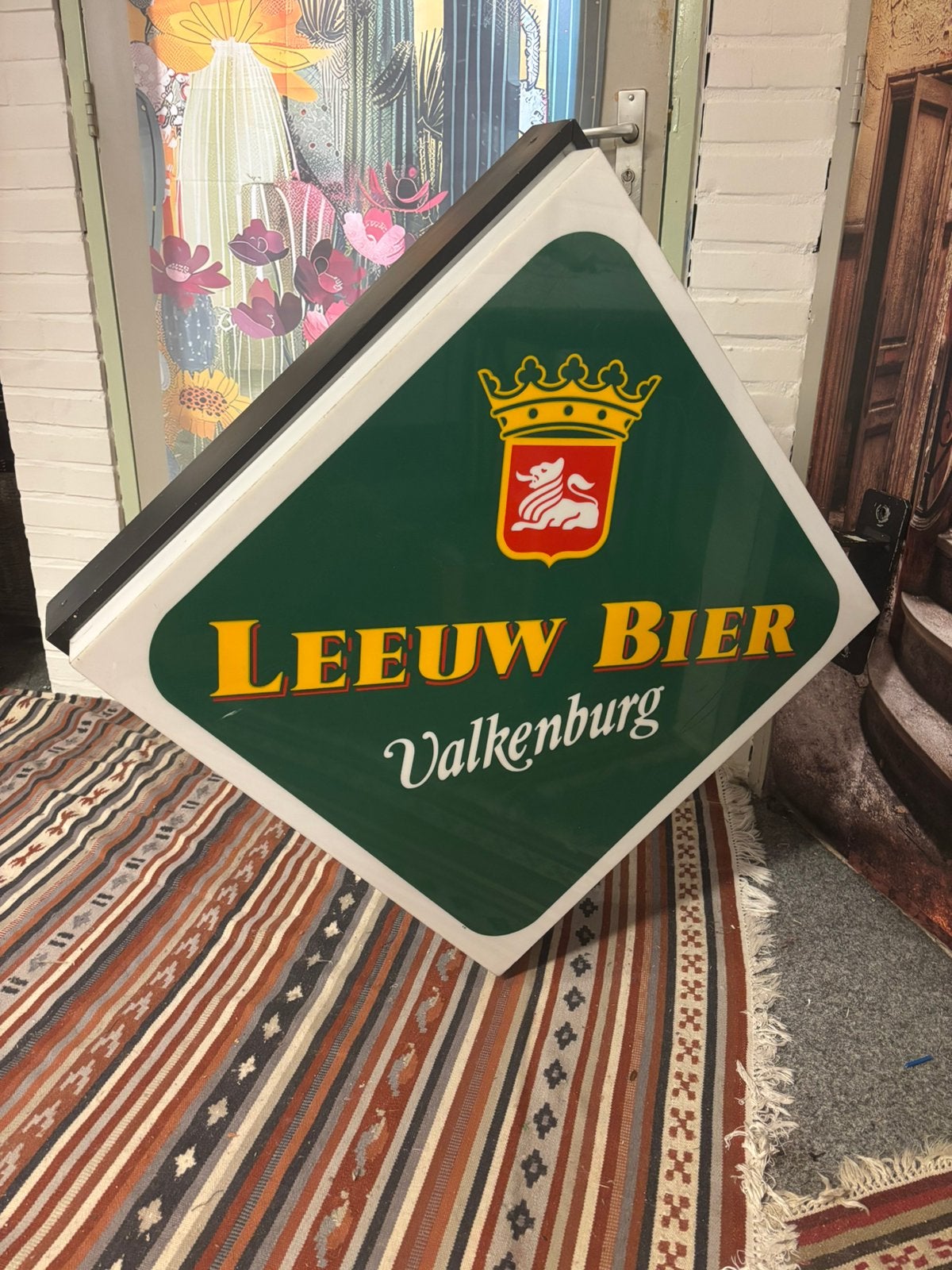 Leeuw bier lichtbak nog uit Valkenberg, Ophalen, Zo goed als nieuw, Lichtbak of (neon) lamp