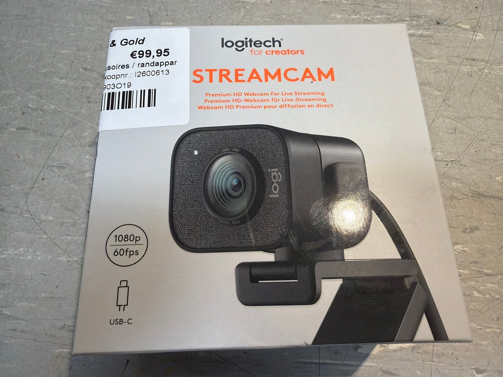 Logitech StreamCam Full HD Webcam - Zo goed als nieuw, Computers en Software, Webcams, Windows, Monitorclip, Logitec, Bedraad