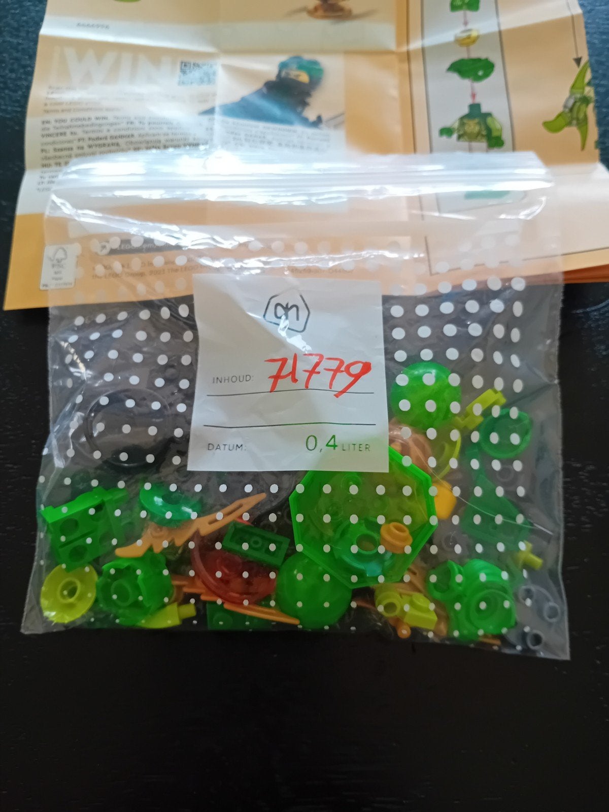 lego ninjago set 71779, Kinderen en Baby's, Lego, Ophalen of Verzenden, Zo goed als nieuw, Inclusief minifiguren