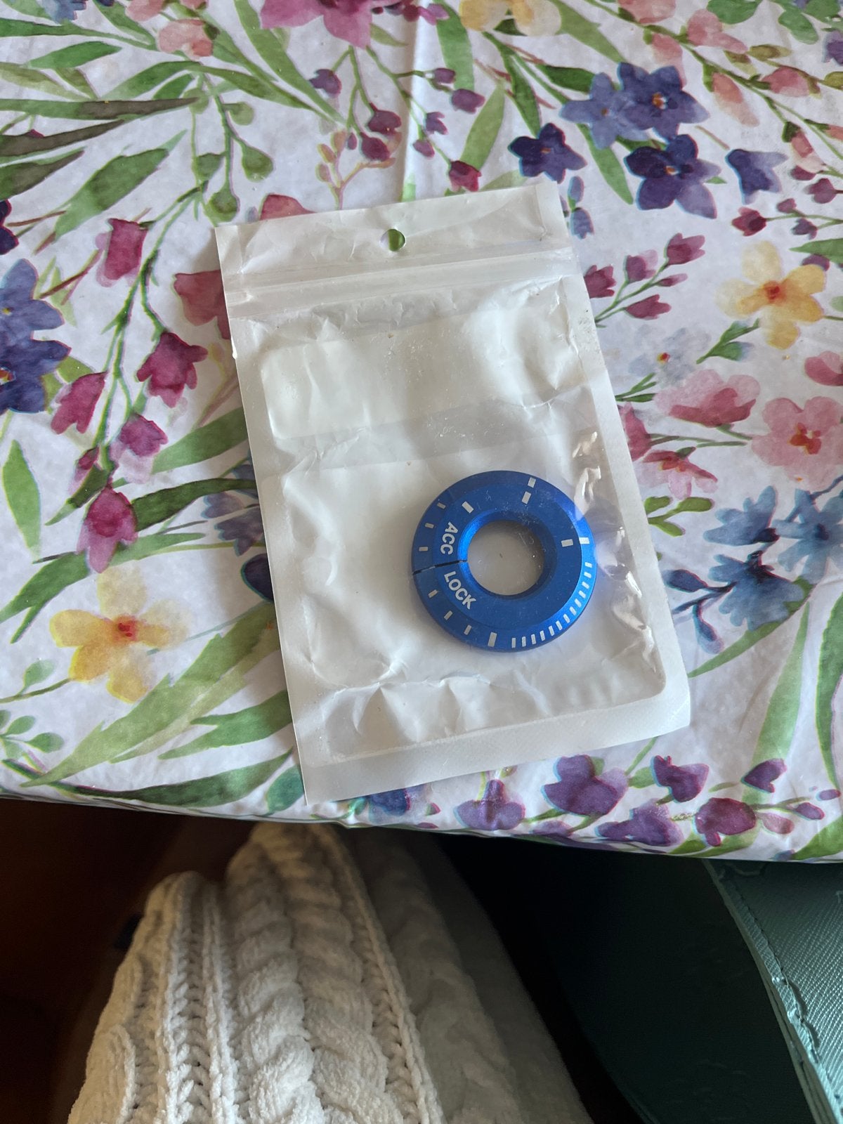 Contactslot sierring blauw - ACC LOCK, Ophalen of Verzenden, Nieuw