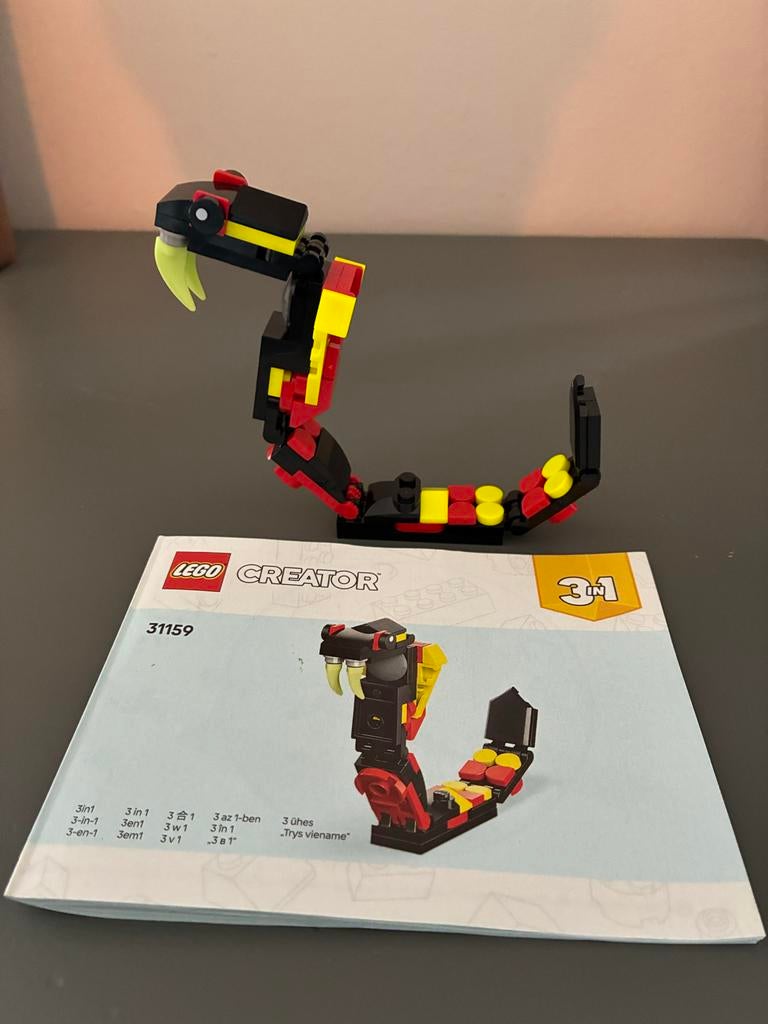 Lego Creator 3-in-1 (Spin, Schorpioen, Slang), Ophalen of Verzenden, Zo goed als nieuw, Overige merken