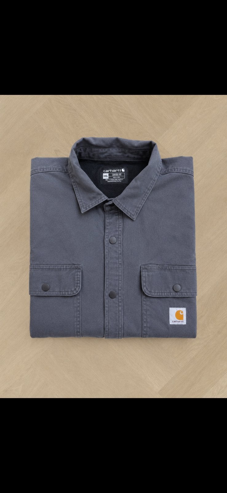 Carhartt | Flannel Lined Shacket | Loose Fit | Grey | XX, Verzenden, Zo goed als nieuw, Overige maten, Grijs