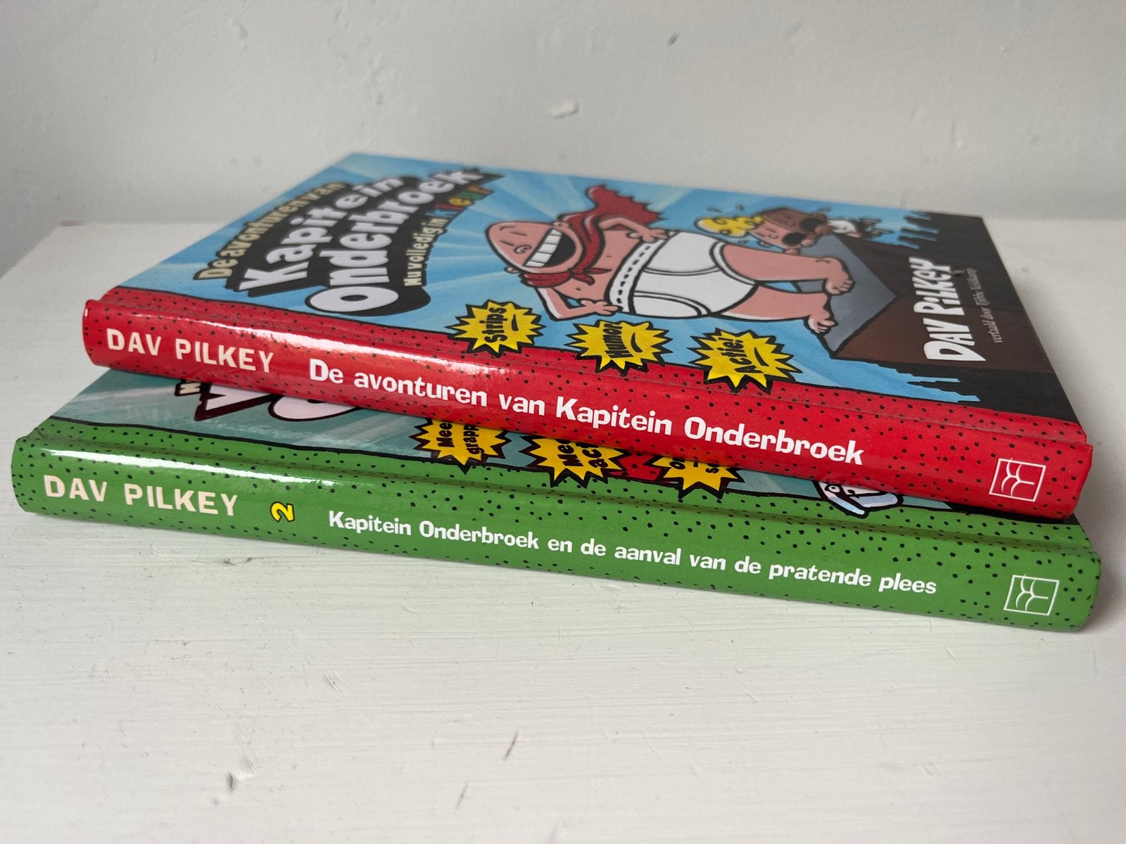 Kapitein Onderbroek boeken - 2 delen, Ophalen of Verzenden, Zo goed als nieuw, Fictie algemeen