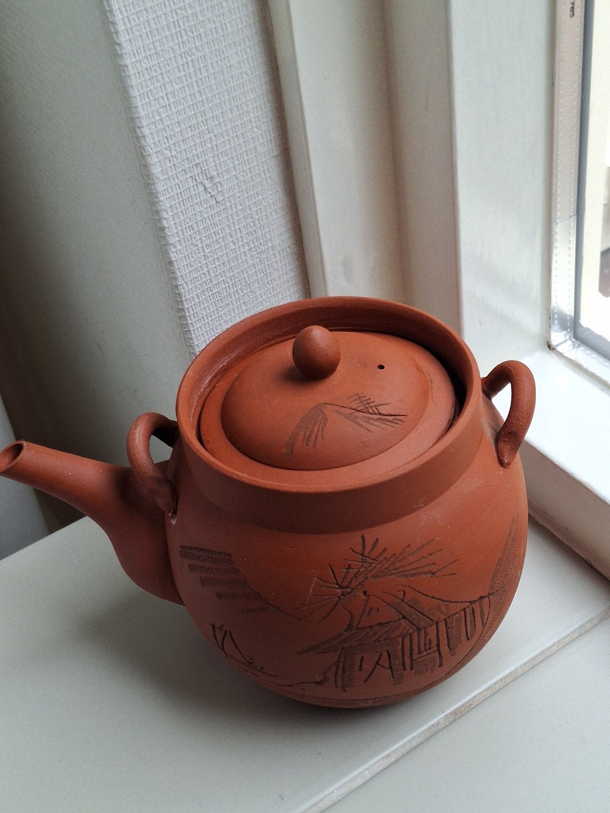 japanse theepot rode klei, Ophalen of Verzenden
