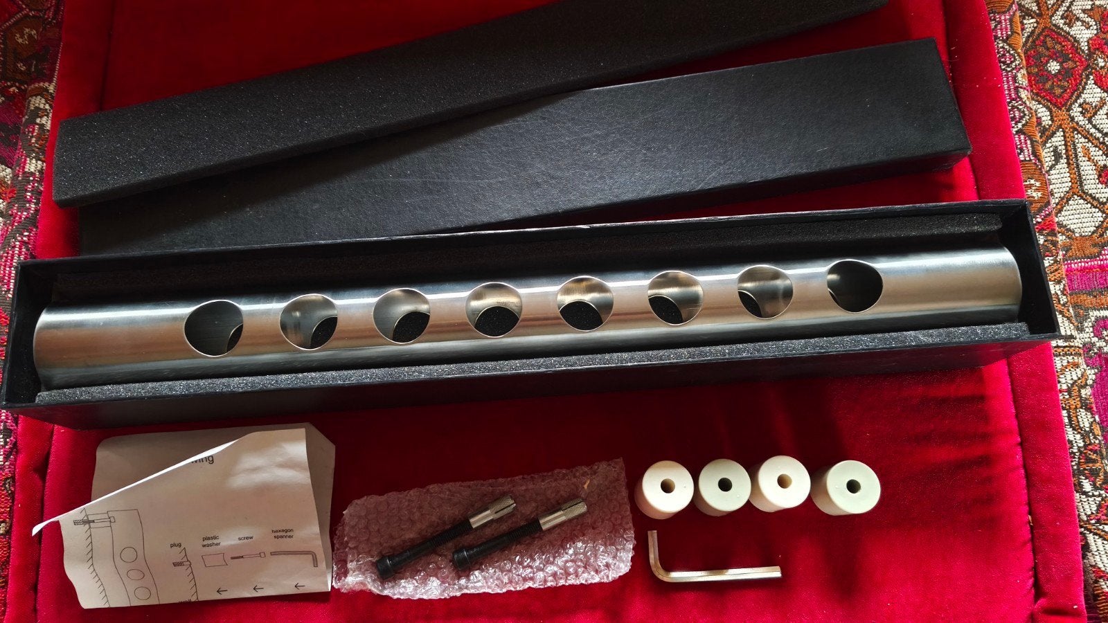 Vintage RVS Flessenhouder voor aan de muur, Huis en Inrichting, Woonaccessoires | Wijnrekken, Ophalen of Verzenden