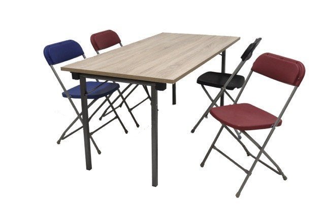 Klaptafel Inklaptafel Inklapbare Bureau tafel in 140 x 80 cm, Overige typen, Nieuw, Ophalen of Verzenden, Meerkleurig