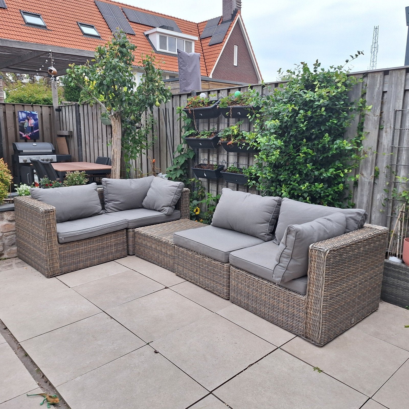 lounche set, Tuin en Terras, Ophalen, Kunststof, Gebruikt, Loungeset