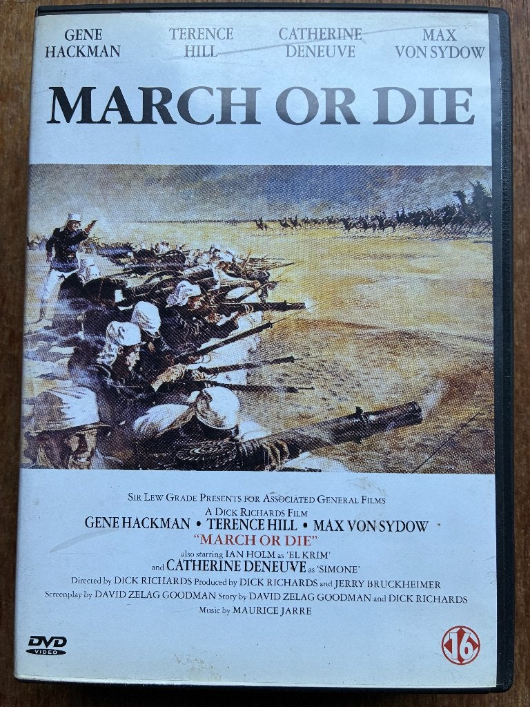 March or Die  DVD (oorlog , drama), Engels, Waargebeurd drama, Nederlands, Ophalen of Verzenden