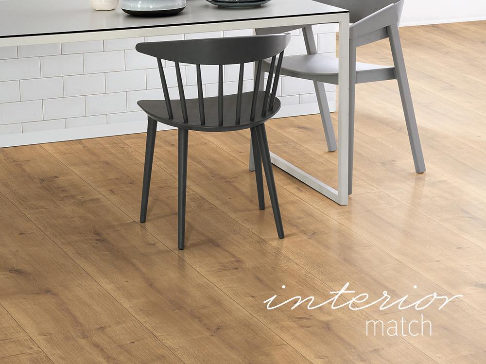 Kingsize Laminaat Hamilton Eik EL2733 32,7cm brede plank 8mm, 32,7cm brede plank laminaat warm natuur eiken kleur, Bruin, 75 m² of meer