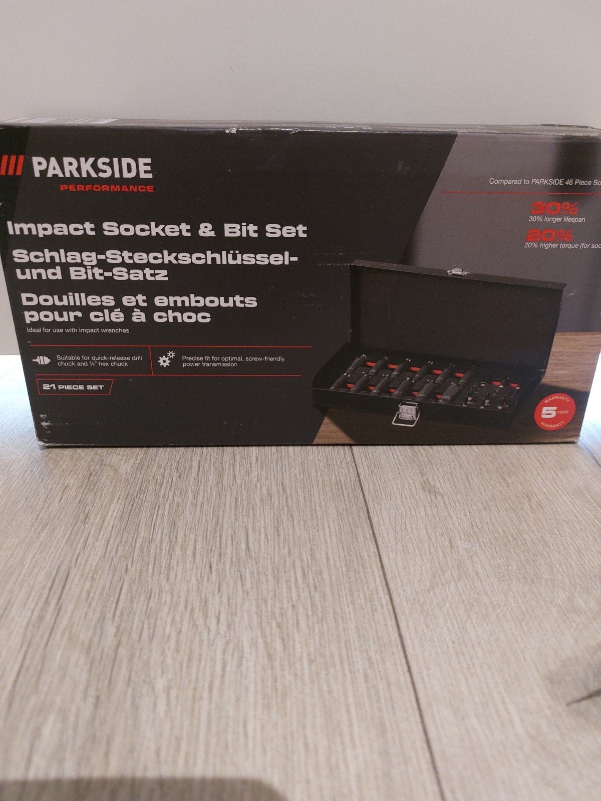 Parkside Impact Socket & Bit Set - 21-delig, Ophalen, Nieuw, Gereedschapsset, Parkside
