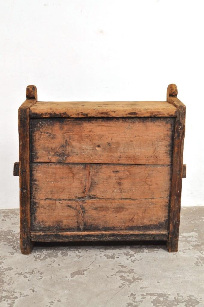 Houten antieke kist Himalaya EYECATCHER, Huis en Inrichting, Gebruikt, Minder dan 50 cm, Ophalen of Verzenden, 75 tot 100 cm
