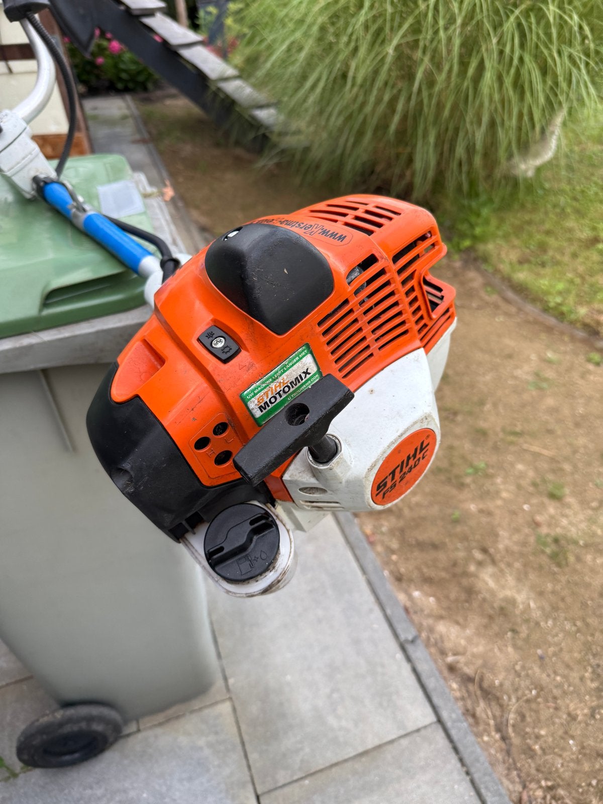 Stihl FS 240 C professionele bosmaaier met harnas, Ophalen, Gebruikt, 30 tot 50 cm, Benzine