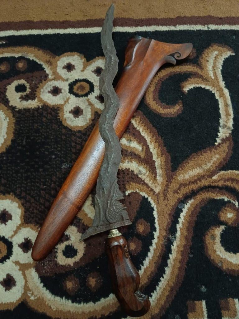 Antieke Kris Punakawan 7 Luk Keleng Tangguh Singasari SUX71, Verzenden
