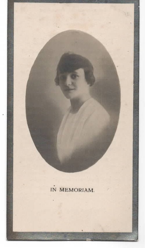 Maria Otten * 1900 Rotterdam + 1930 Rotterdam, Verzenden, Bidprentje