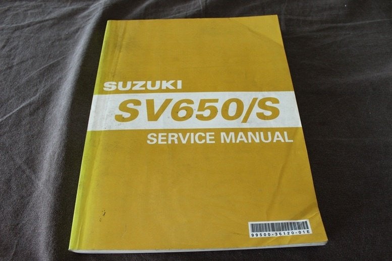 Suzuki SV650 S 2003 motorcycle service manual SV 650S, Ophalen of Verzenden, Suzuki