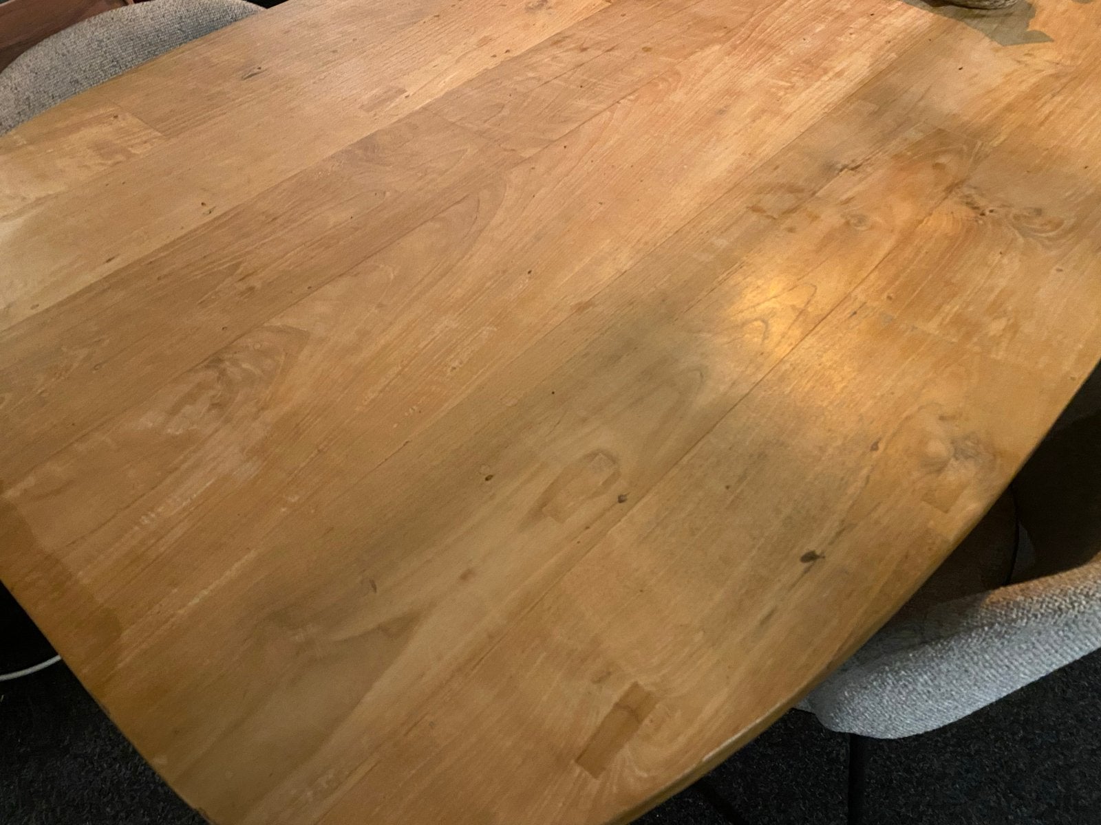 Deens Ovale Eettafel tabassum 220x100 van Gerecycled Teak, Ophalen, 100 tot 150 cm, Teakhout, Vijf personen of meer