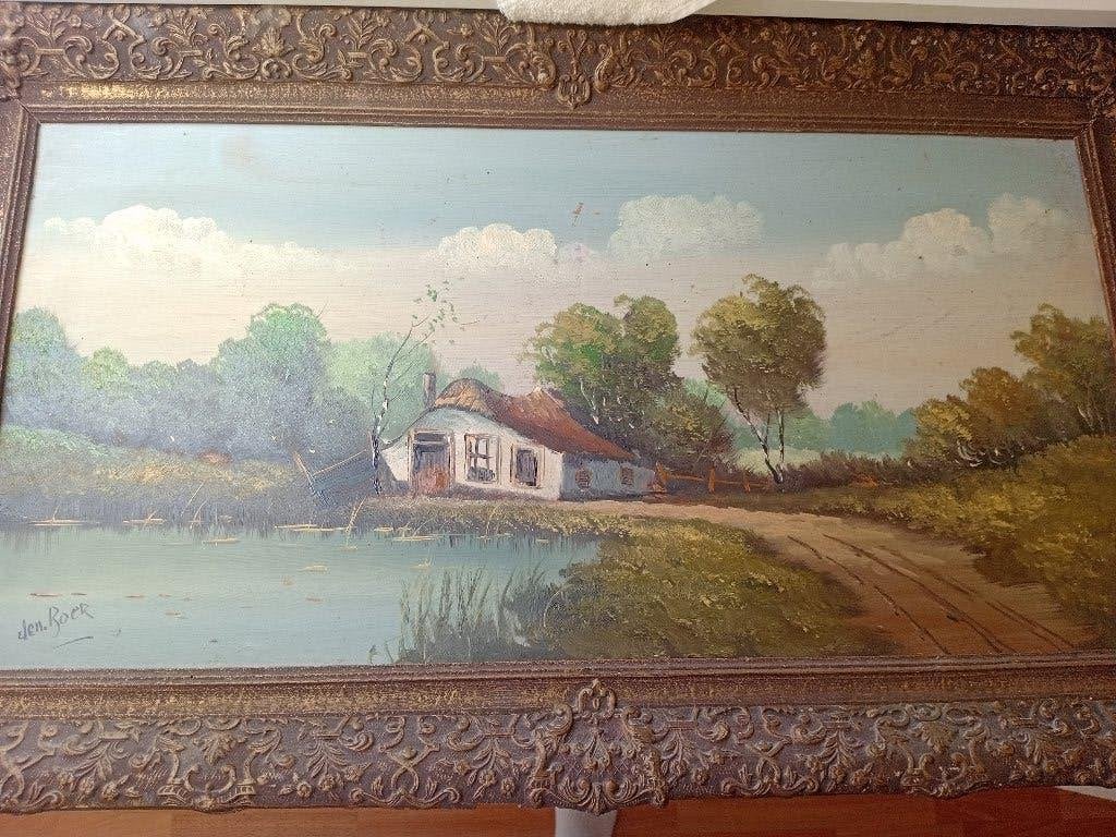 Schilderij, Antiek en Kunst, Ophalen, Gesigneerd, Landschap