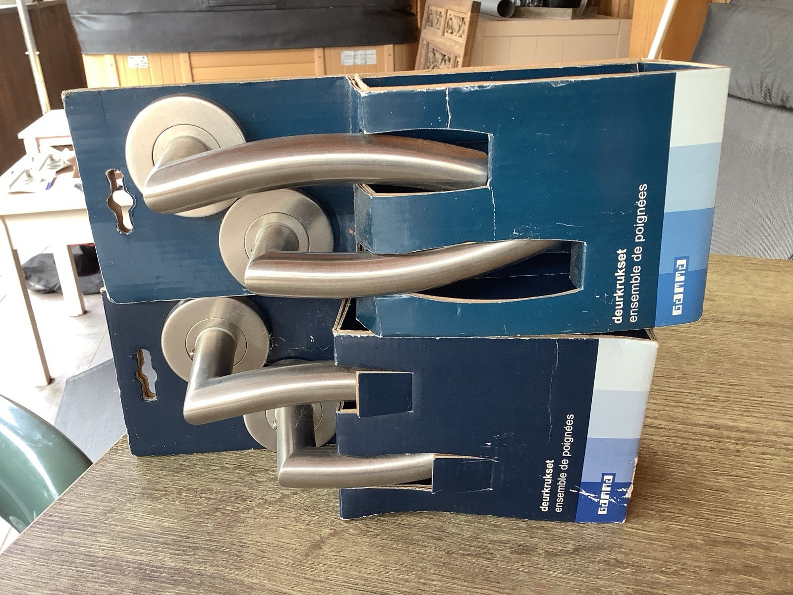 Nieuwe RVS Deurkrukken - Set van 2, Ophalen, Nieuw, Rvs, Klink of Kruk