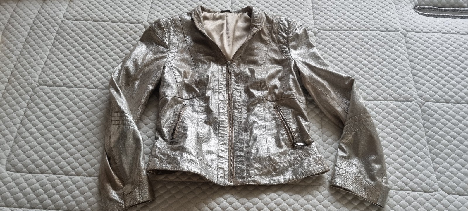 Arma Leren Jasje Goudkleurig - Maat M, Maat 38/40 (M), Overige kleuren, Arma, Ophalen of Verzenden