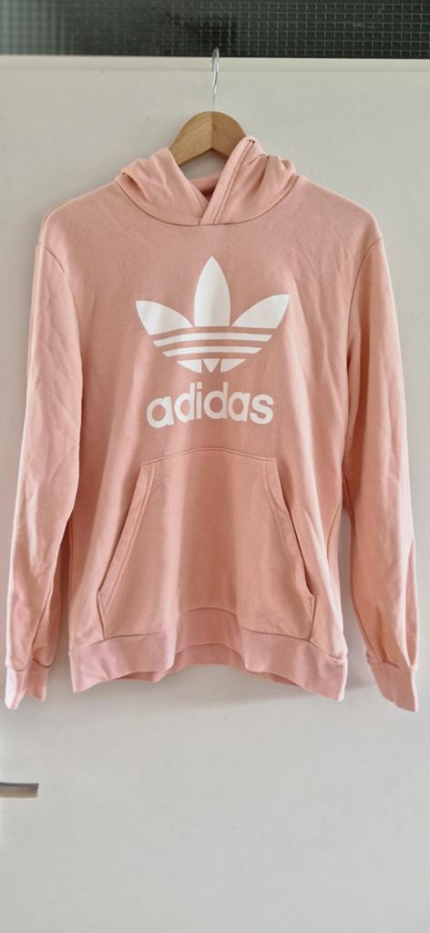 Adidas hoodie zalmkleur maat 170, goede staat, Adidas, Meisje, Trui of Vest, Ophalen of Verzenden