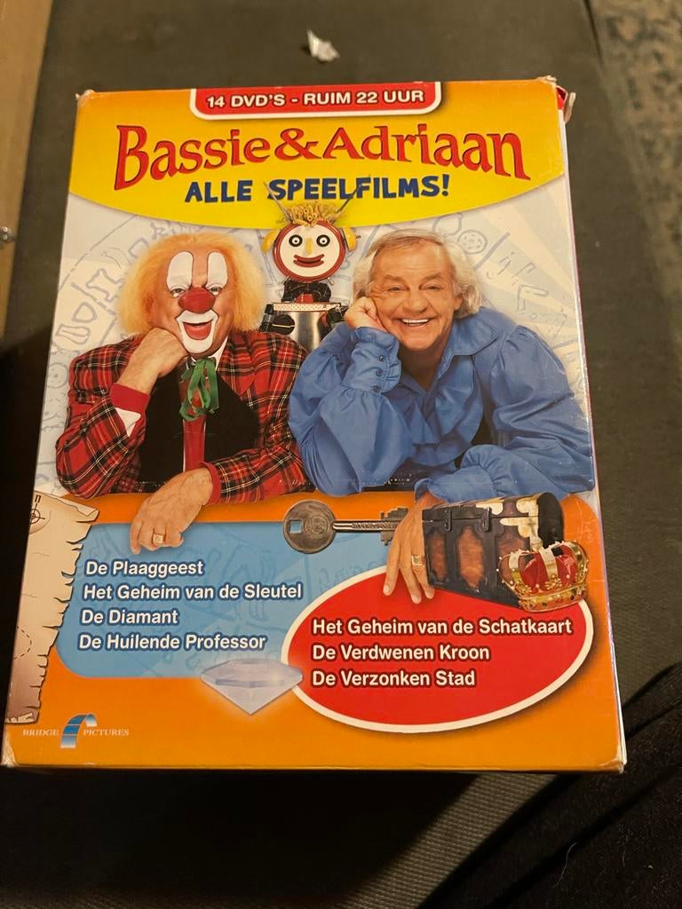 Bassie & Adriaan: Alle Speelfilms - 14 DVD Boxset, Cd's en Dvd's, Dvd's | Kinderen en Jeugd, Avontuur, Alle leeftijden, Boxset