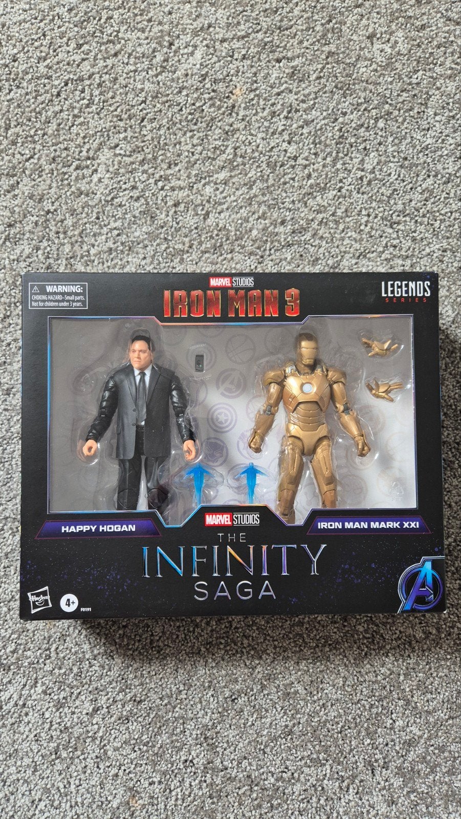 Marvel Legends Iron Man 3: Happy Hogan & Iron Man Mark XXI, Verzenden, Nieuw