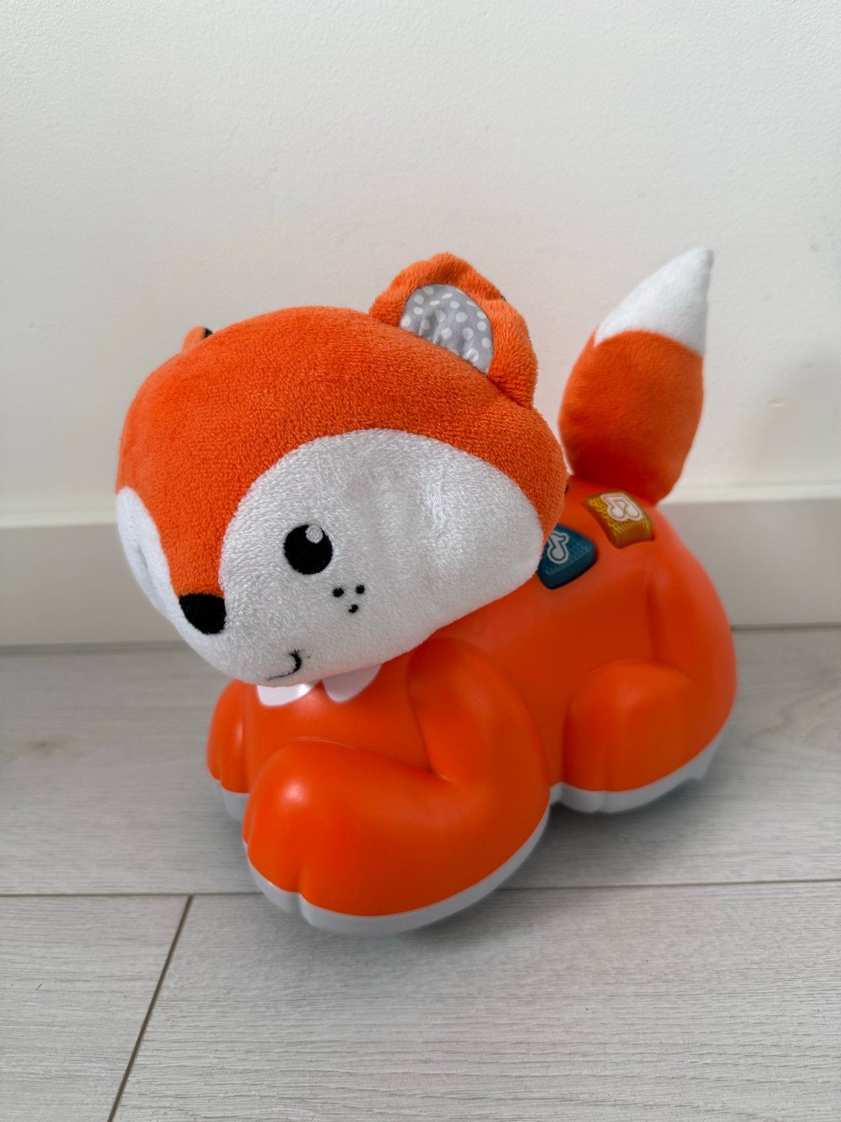 Fisher-Price Kruip-met-mij Vosje, Ophalen, Zo goed als nieuw, Duw- of Trekspeelgoed, Met licht