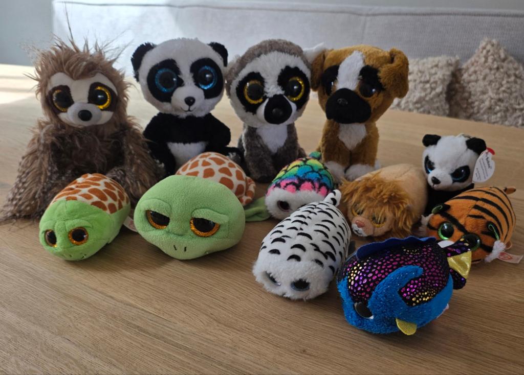 Ty Beanie Boo knuffels - diverse dieren ( per stuk te koop), Gebruikt, Ophalen of Verzenden, Met label, Klein (minder dan 20 cm)
