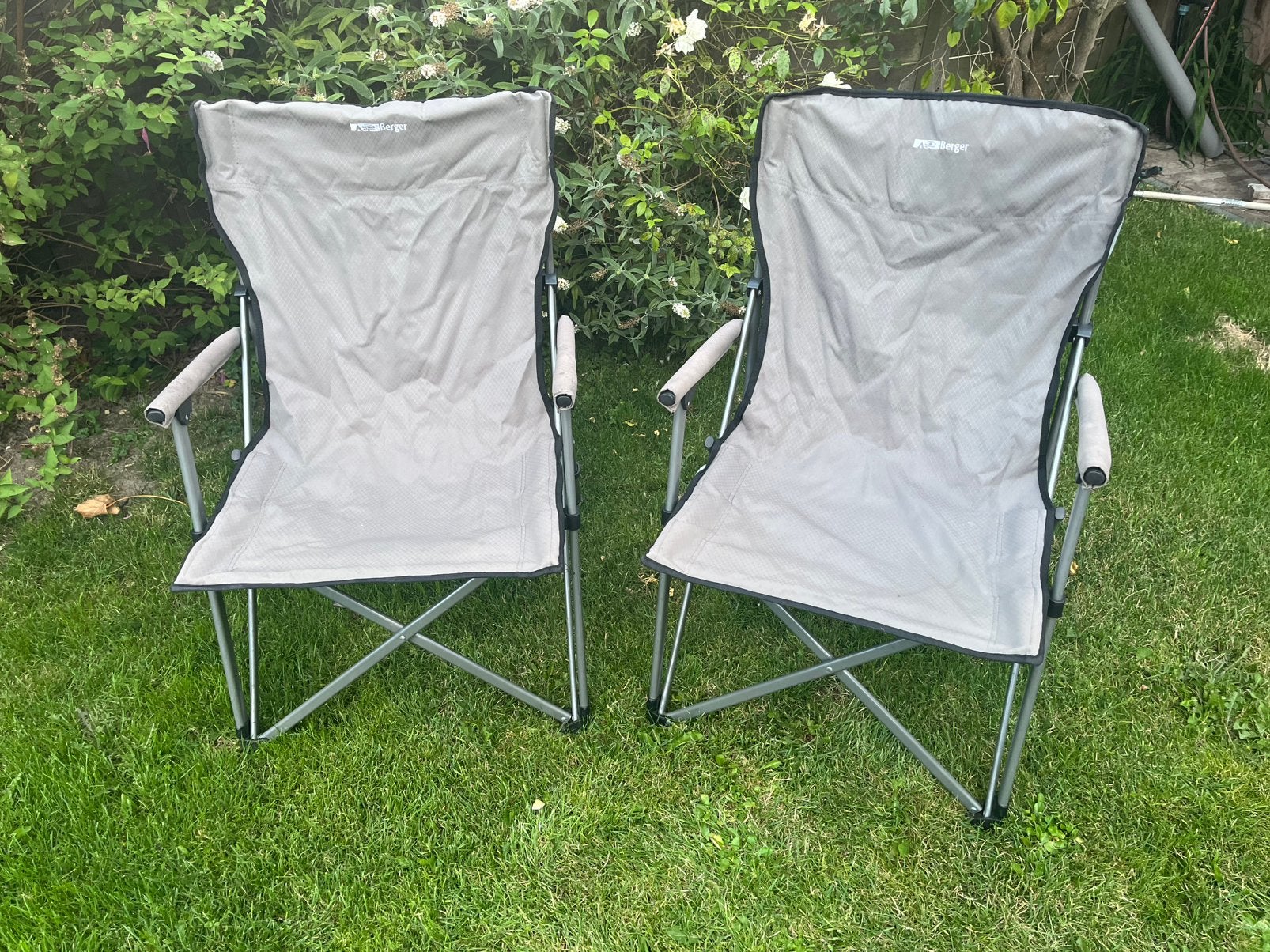 Campingstoelen van Berger met handige draagtas, Caravans en Kamperen, Ophalen, Gebruikt, Campingstoel