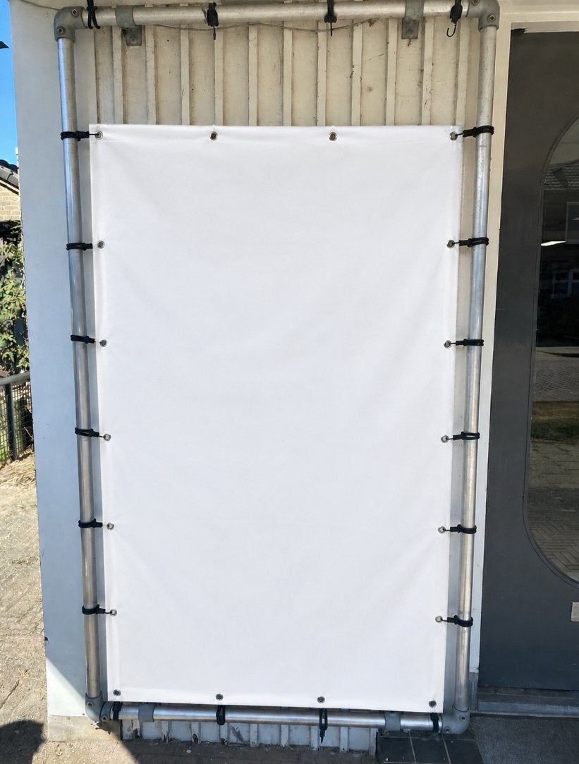 2x stevig buizenframe buizen spandoek 215 x 125 cm– goed, Ophalen, Gebruikt, Overige typen, Metaal