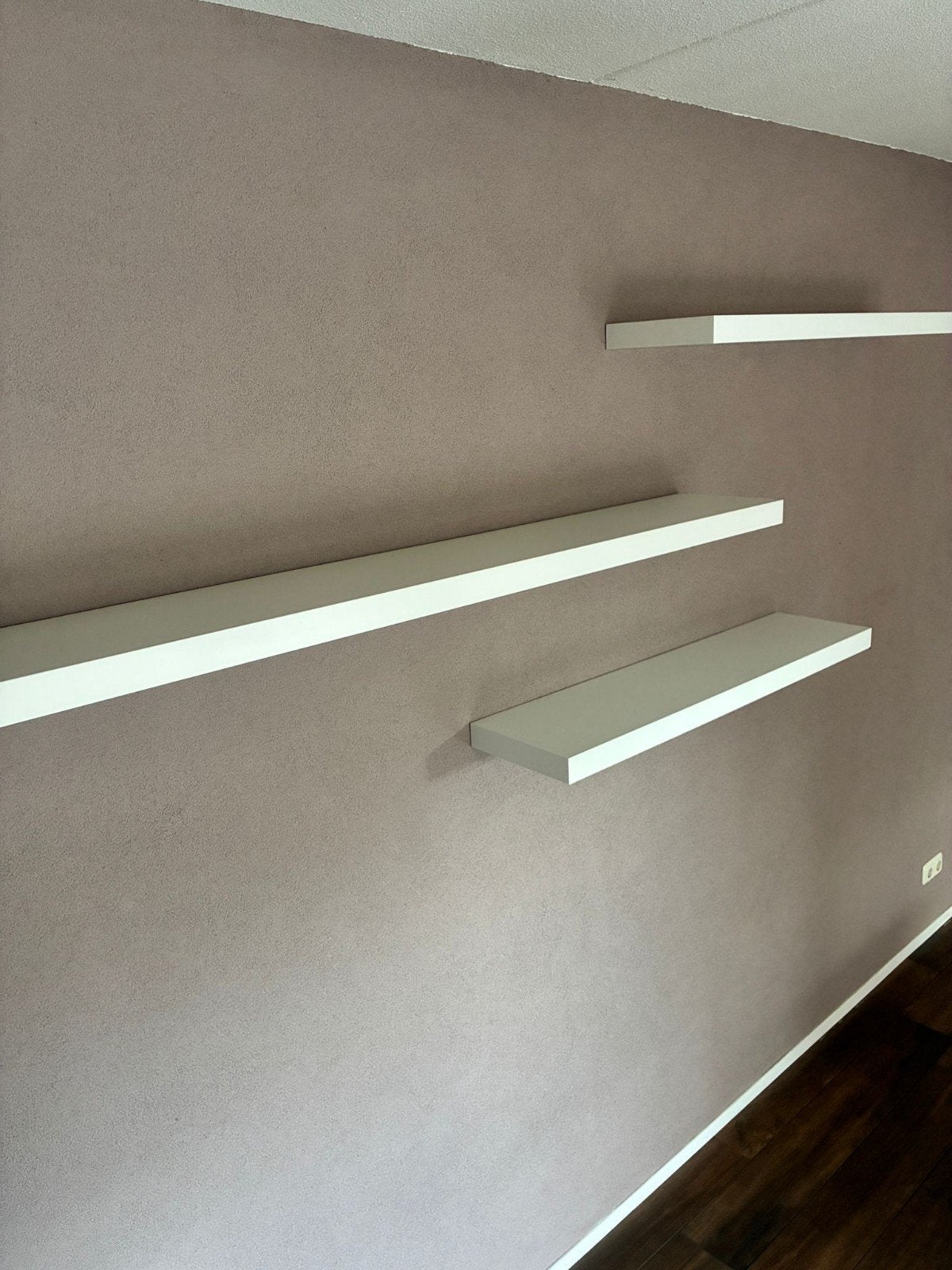 IKEA Lack wandplanken wit - 1x 190cm, 4x 110cm, Ophalen of Verzenden, Zo goed als nieuw