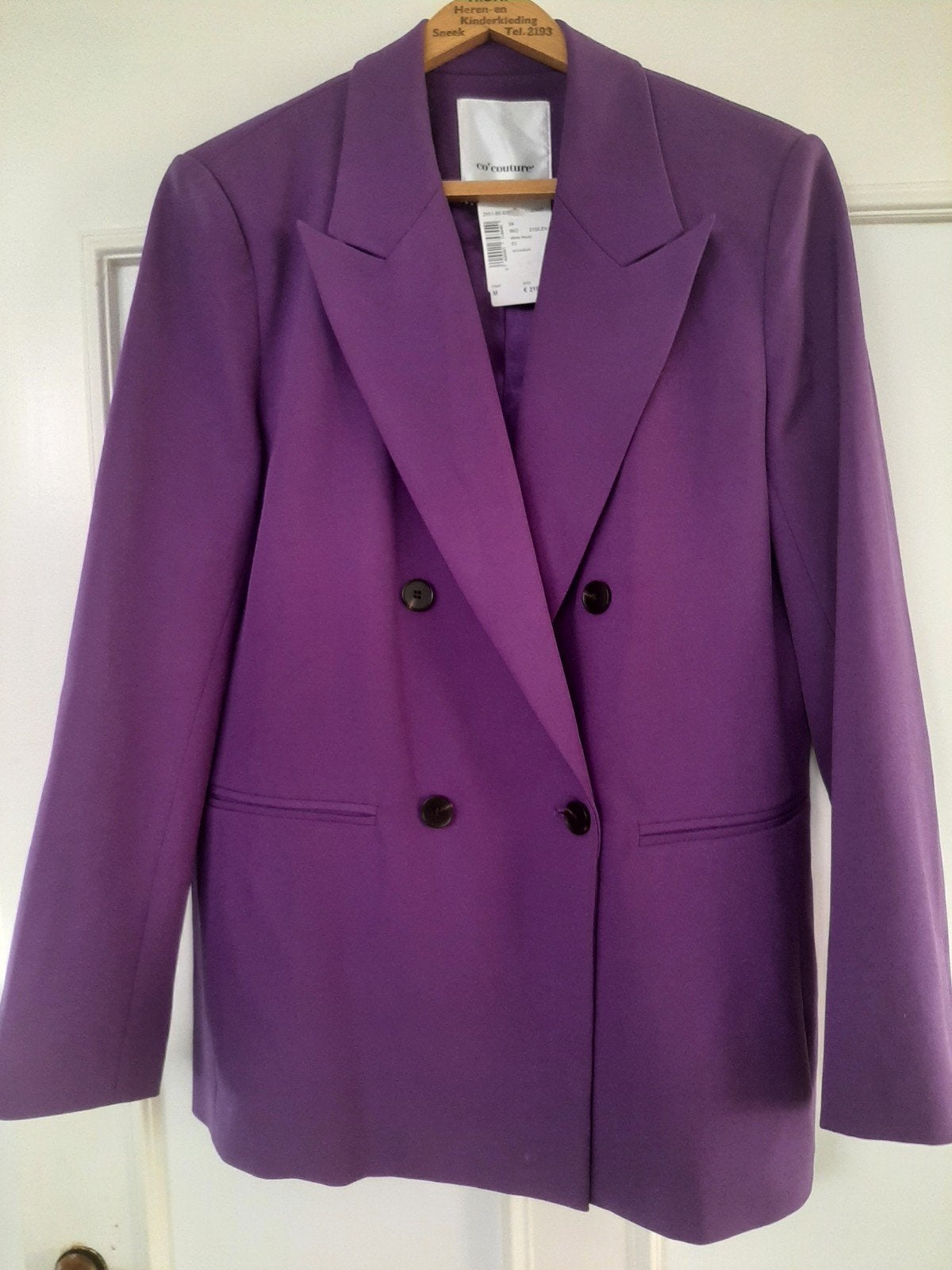 Co'Couture Alexa Blazer - Paars - Maat M, Kleding | Dames, Paars, Nieuw, Jasje, Co'Couture