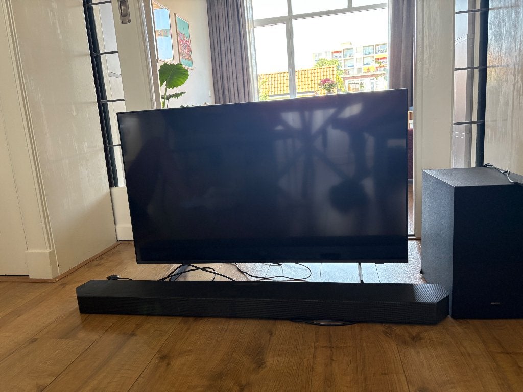 Samsung 43 inch Ultra HD + soundbar en subwoofer, Audio, Tv en Foto, Televisies, Ophalen, 50 Hz, Samsung, 100 cm of meer
