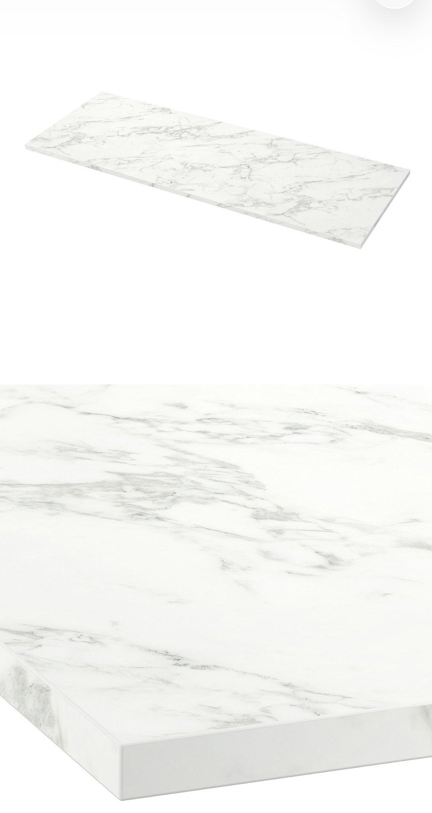 Werkblad marmerlook( ikea) z.g.a.n., Ophalen, Zo goed als nieuw, Overige materialen, 20 tot 50 mm