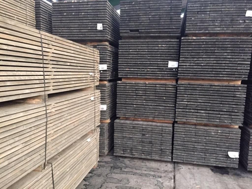 Steigerhout gedroogd planken van 20 cm breed in 3 en 5, Ophalen of Verzenden, Nieuw, 250 cm of meer, Planken