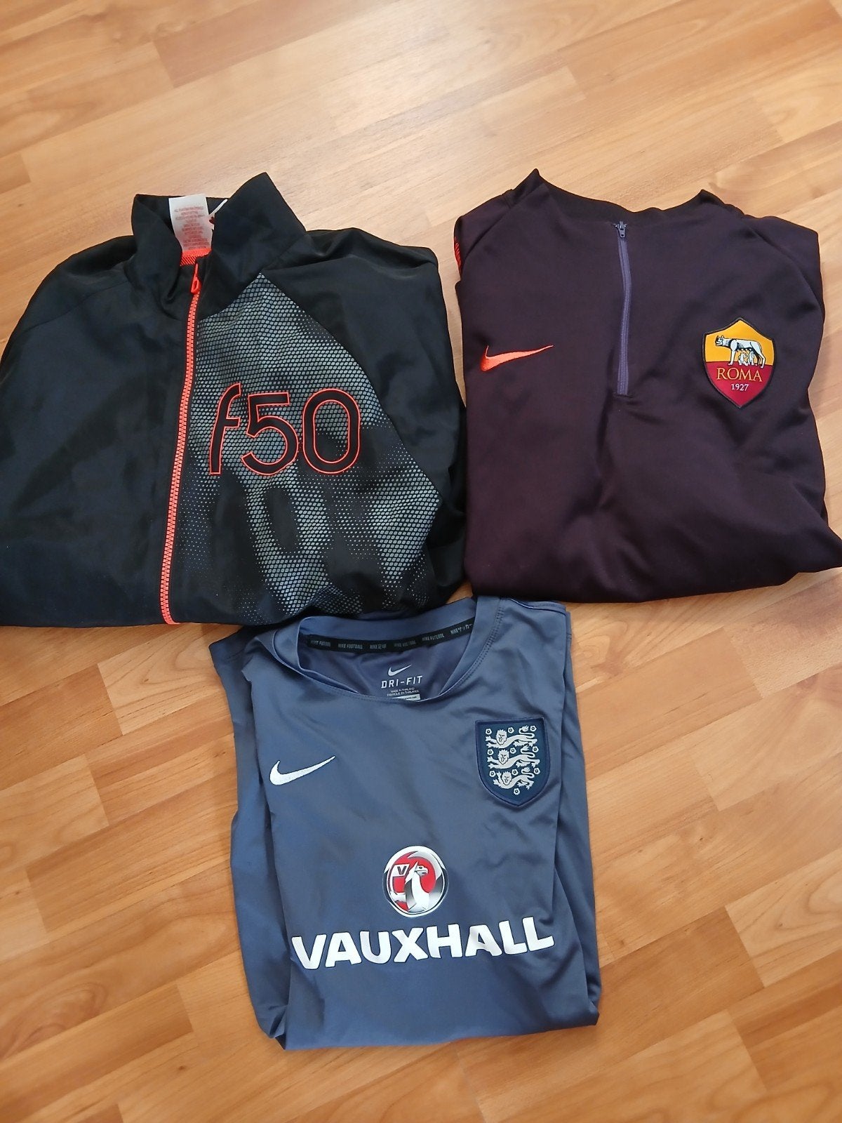 Sportkleding pakket: Adidas, Roma, Nike shirts en jack, Ophalen of Verzenden