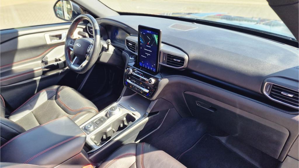 Ford Explorer 3.0 V6 PHEV ST-LINE |PANO|BTW|CARPLAY|STEOLVW&, Auto's, Ford, Zwart, Blauw, Bedrijf, 2956 cc