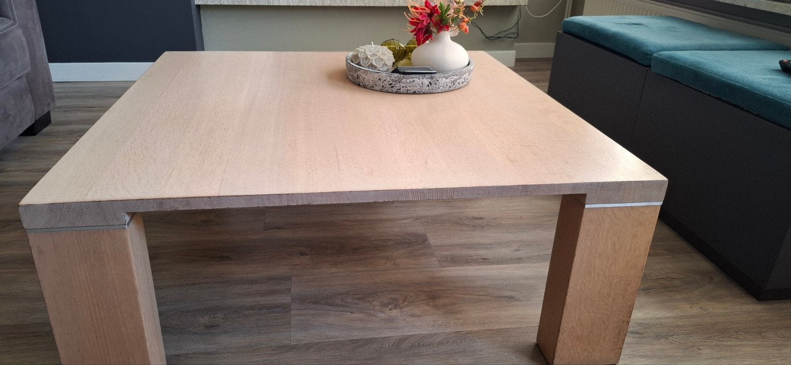 Salontafel 100x100 cm - Zo goed als nieuw, Ophalen, Vierkant, Zo goed als nieuw, 100 tot 150 cm