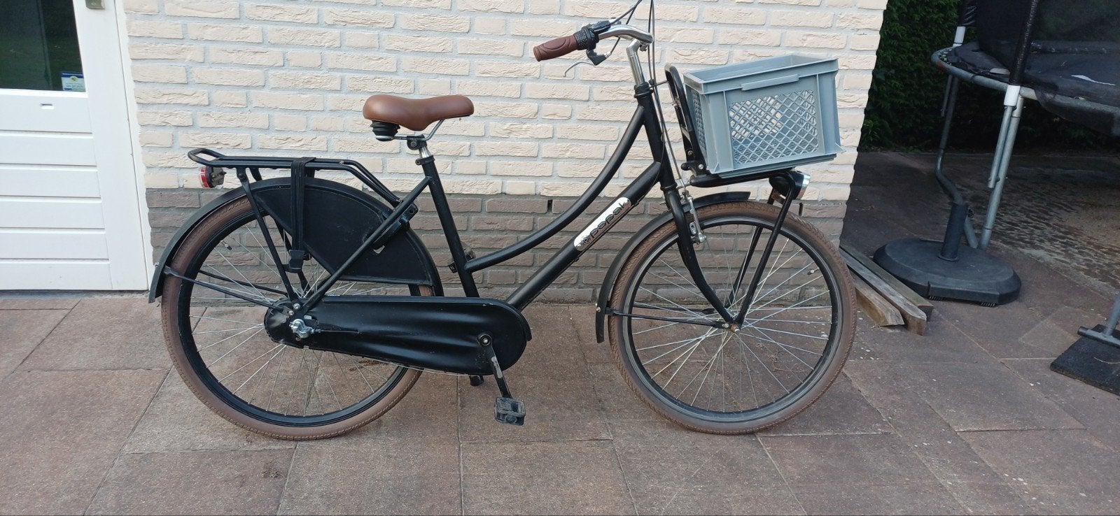 Popal, 26 inch, zwart, Fietsen en Brommers, Terugtraprem, Gebruikt, Popal, Handrem