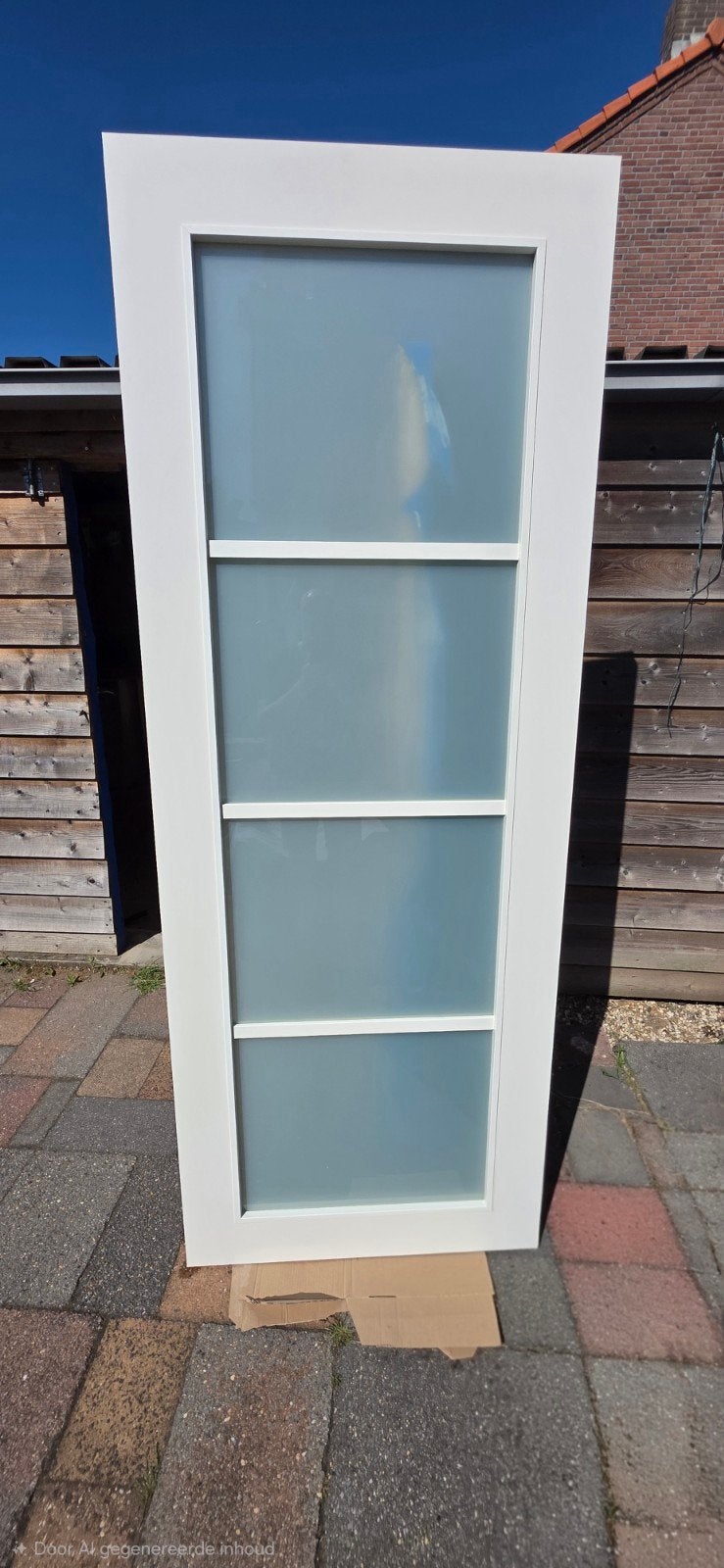 Moderne stompe binnendeur matglas 231,5x88 Rechtsdraaiend, Doe-het-zelf en Verbouw, Deuren en Horren, 80 tot 100 cm, 215 cm of meer