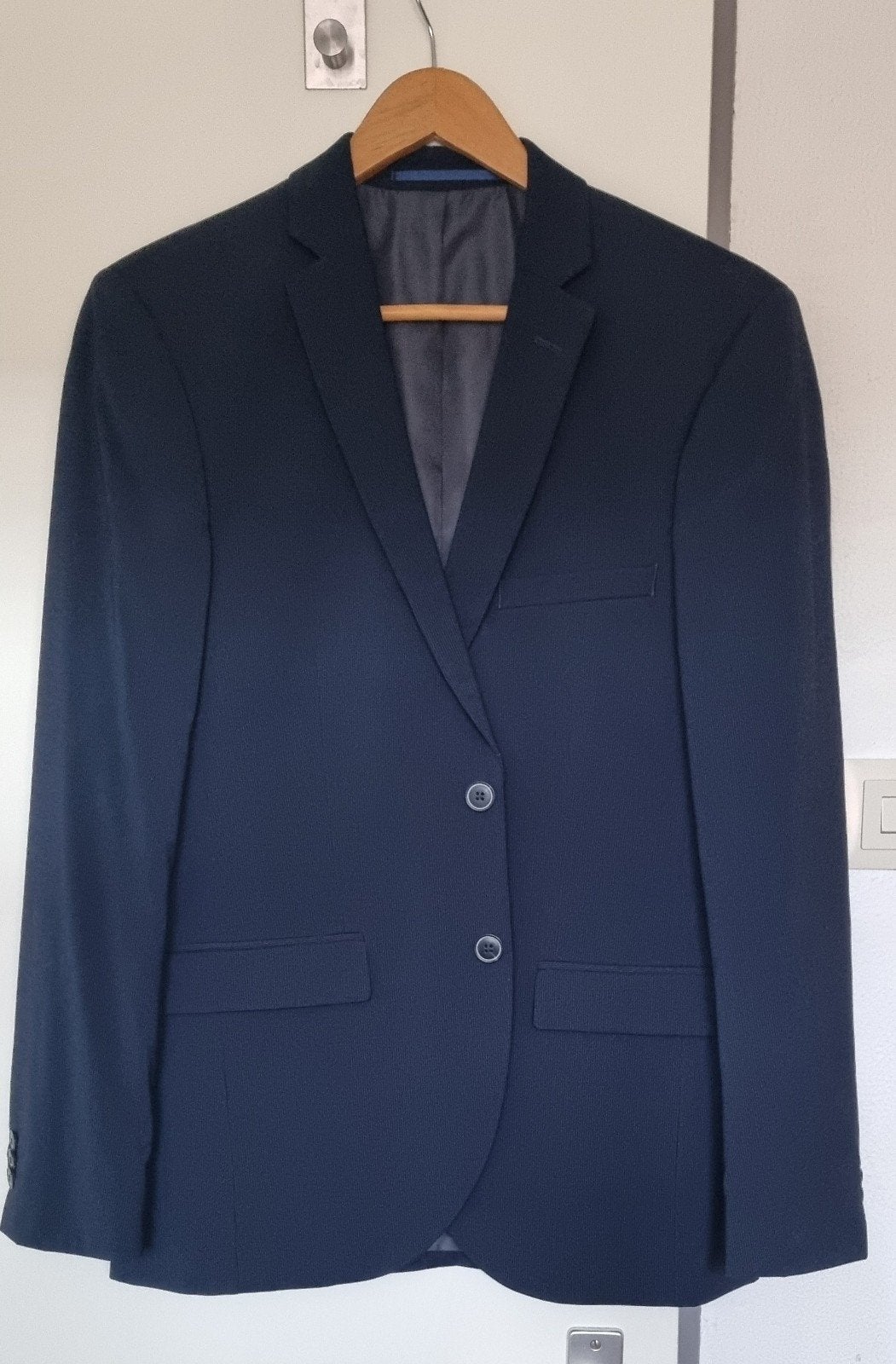 Donkerblauw heren colbert - Maat M, Kleding | Heren, Angelo Litrico, Nieuw, Ophalen of Verzenden, Maat 48/50 (M)