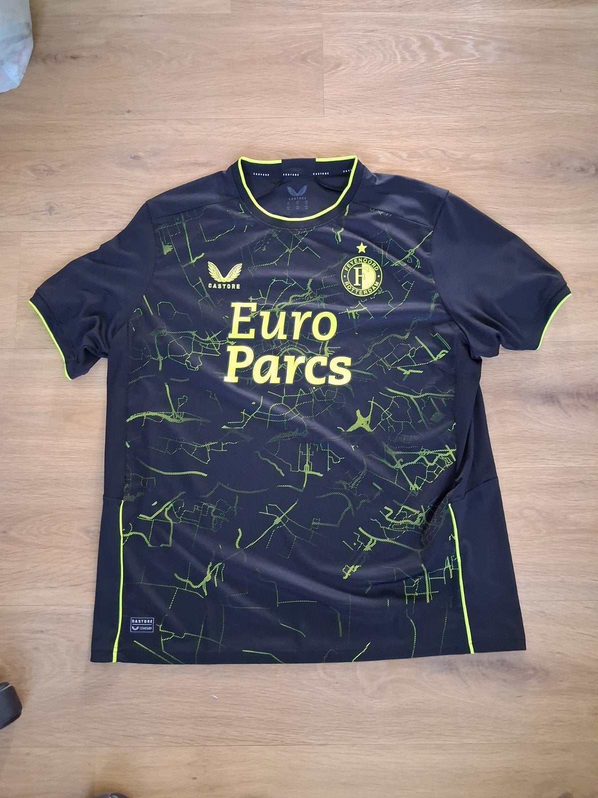 Feyenoord Castore T-shirt Zwart XXL - Moo #7, Castore, Zwart, Overige maten, Ophalen of Verzenden