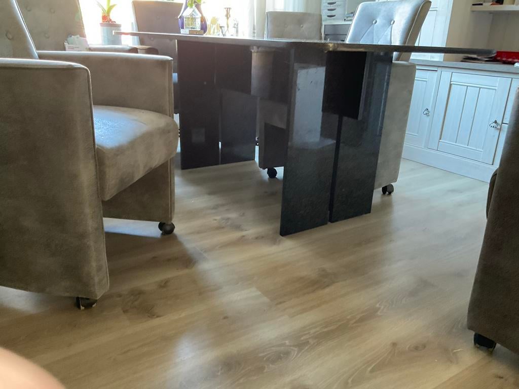 Granieten Eettafel 190x90 cm - Binnen/Buiten, Huis en Inrichting, Tafels | Eettafels, Ophalen, Overige materialen, Gebruikt, 50 tot 100 cm